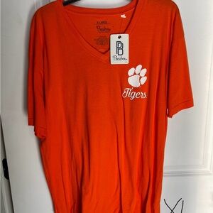 Clemson Orange Tigers V-Neck T-Shirt